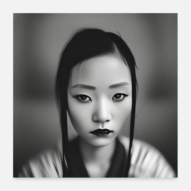 Beauté japonaise Poster 60 x 60 cm