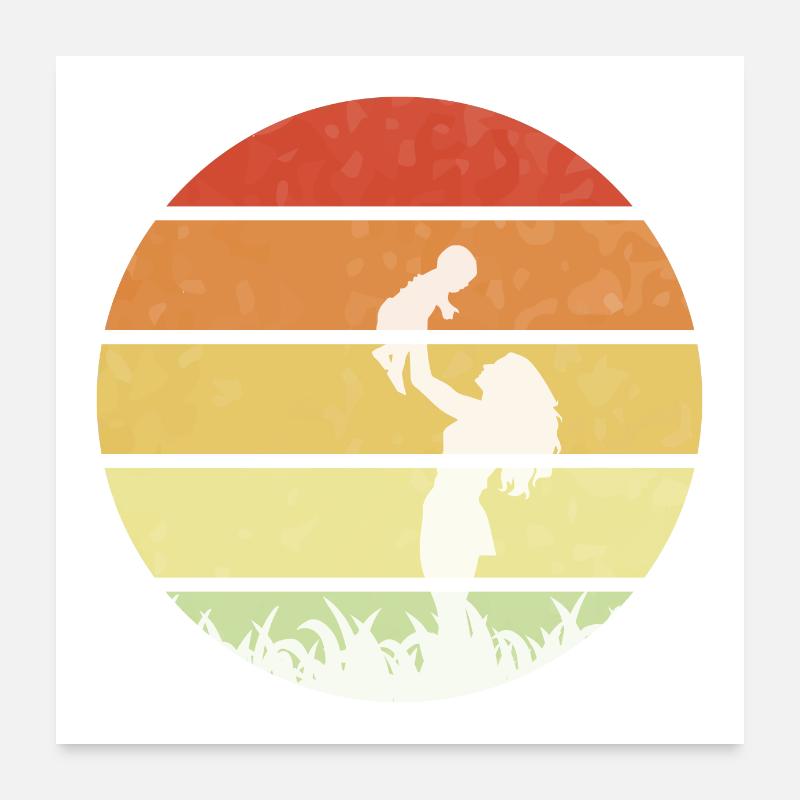 Mama - Muttertagsgeschenke Poster 60x60 cm