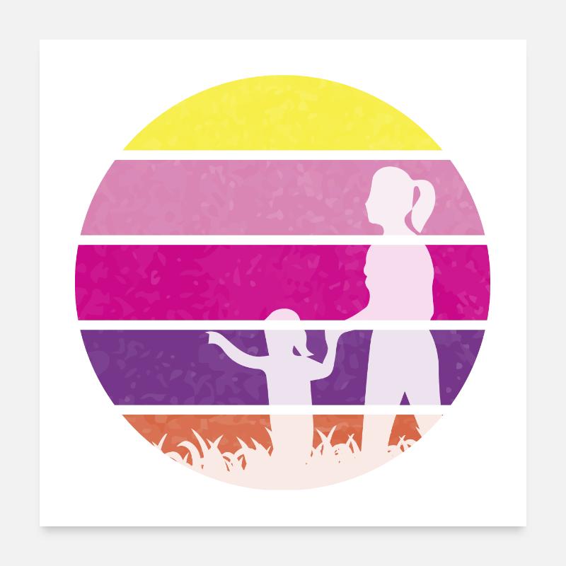 mutter und tochter - Muttertagsgeschenke Poster 60x60 cm