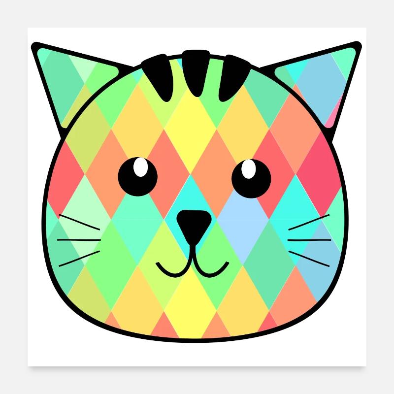 Le petit chat Otto Poster 60 x 60 cm