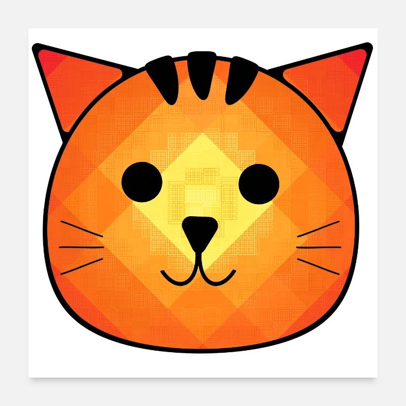 Le petit chat Otto Poster 60 x 60 cm