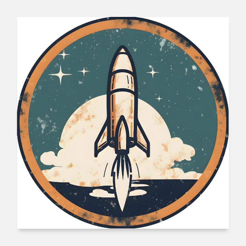 Atteignez les étoiles! Poster 60 x 60 cm