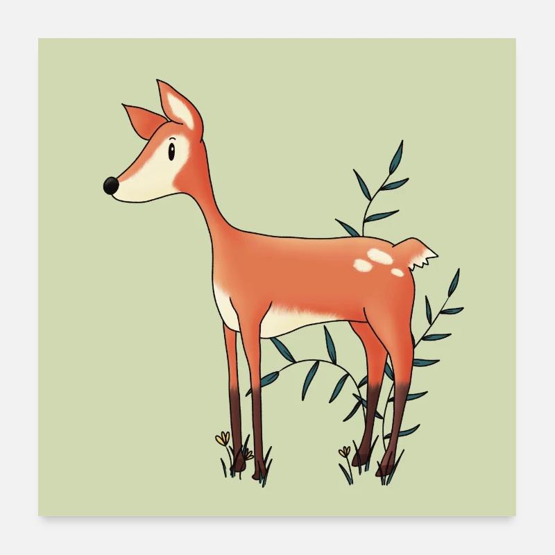 Reh Rita Poster 60x60 cm