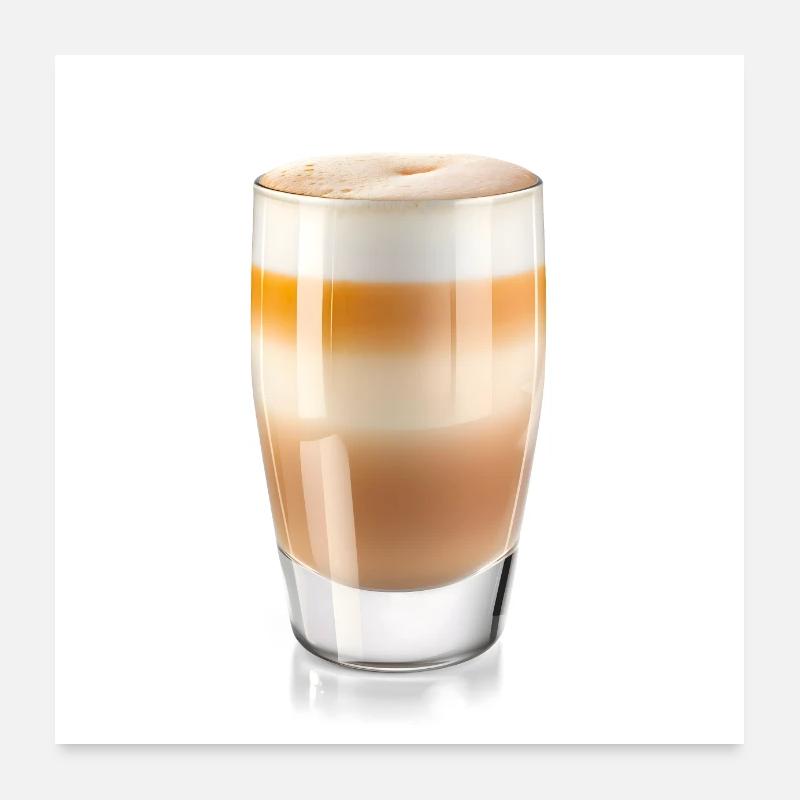 Latte Macchiato Poster 24" x 24" (60x60 cm)