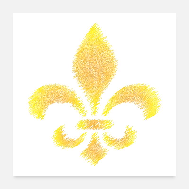 Lys Royal Poster 60 x 60 cm