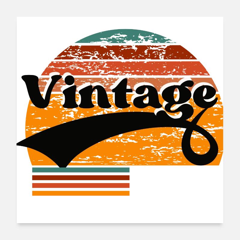 Vintage 1971 Poster 60 x 60 cm