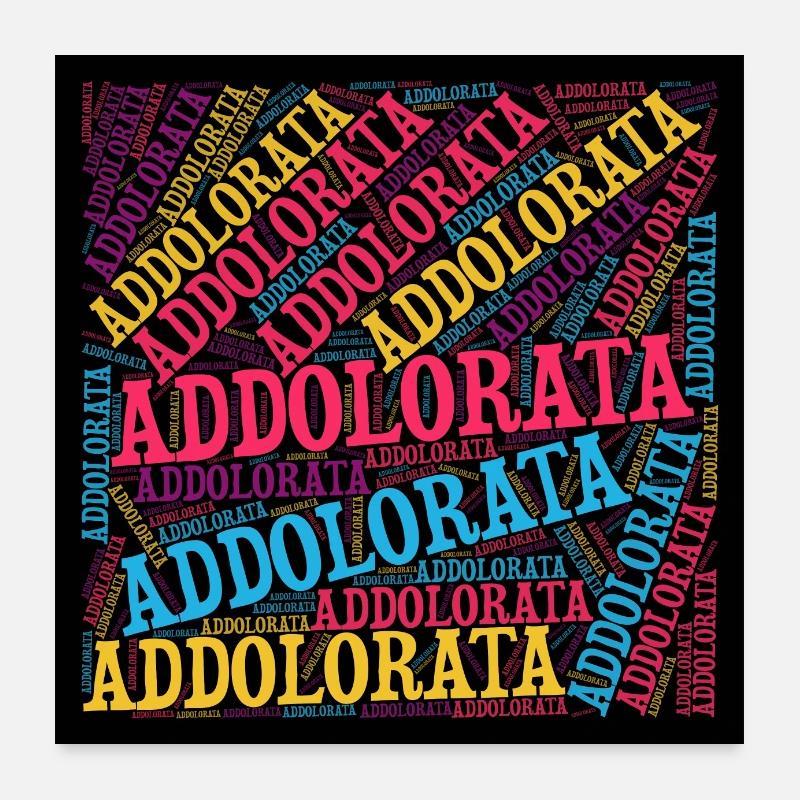 poster Addolorata word cloud gift idea Poster 24" x 24" (60x60 cm)