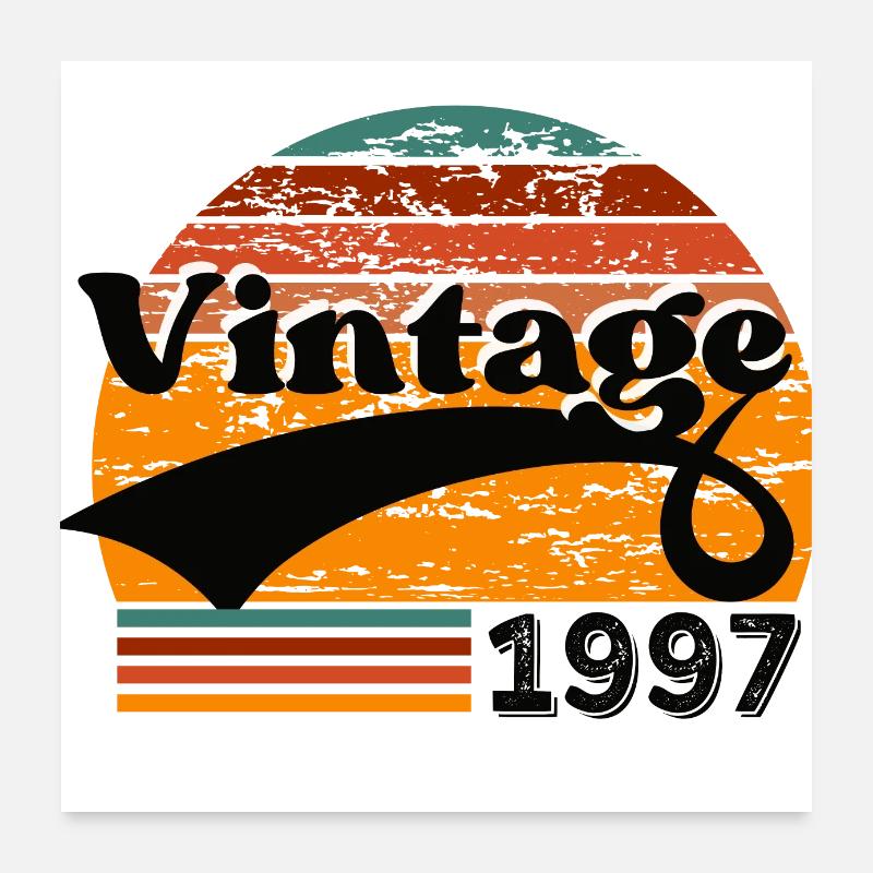 Vintage 1997 Poster 60 x 60 cm