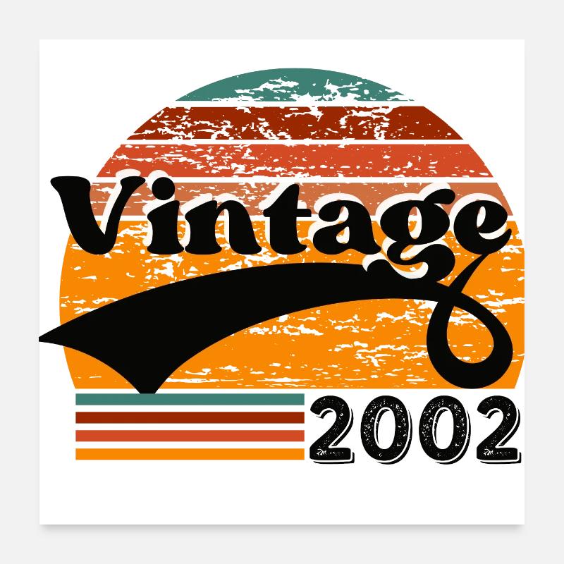 Vintage 2002 Poster 24" x 24" (60x60 cm)