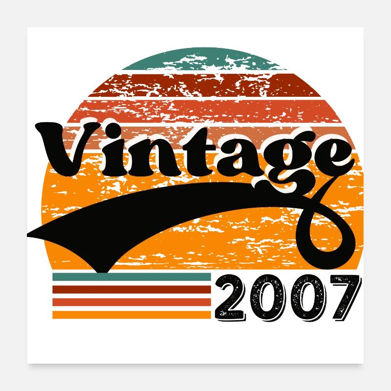 Vintage 2007 Poster 60 x 60 cm