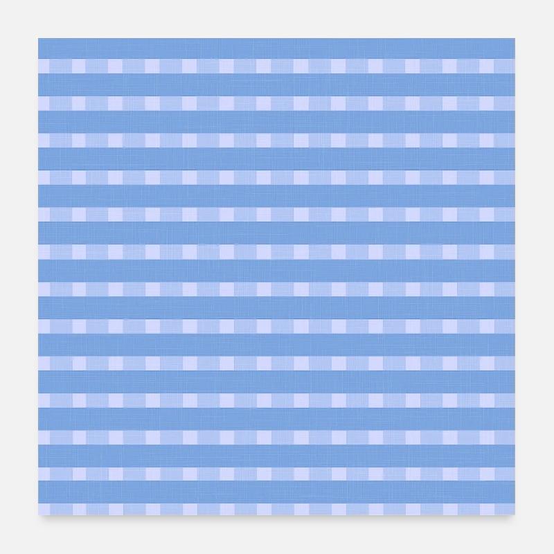 karierte muster, Leinenstoffmuster Gitteroptik Poster 60x60 cm