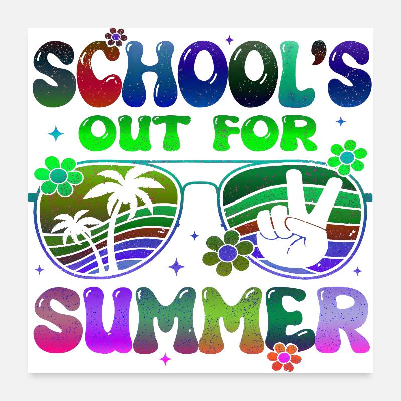 Abschlussfeier 2024 Abiturfeier Poster 60x60 cm