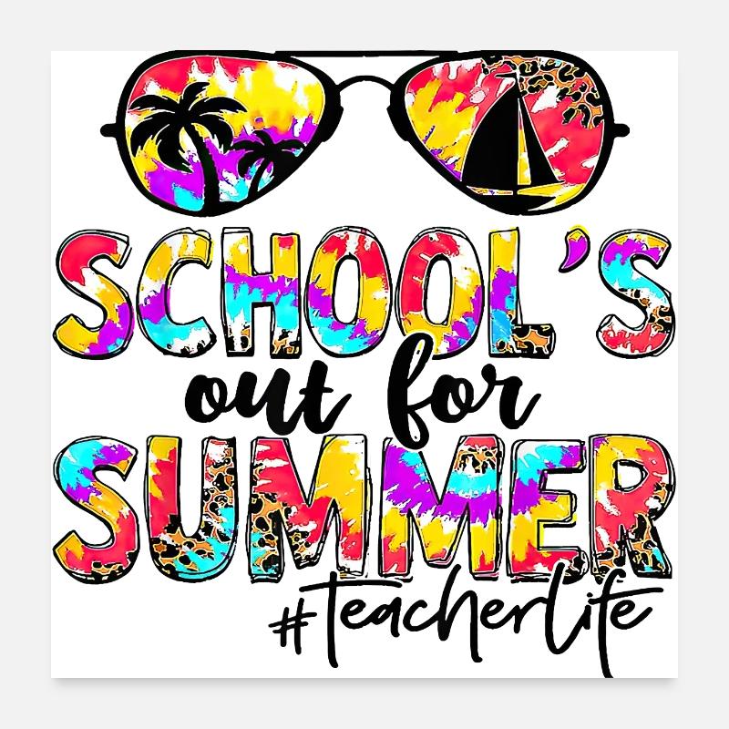 Abschlussfeier 2024 Abiturfeier Poster 60x60 cm