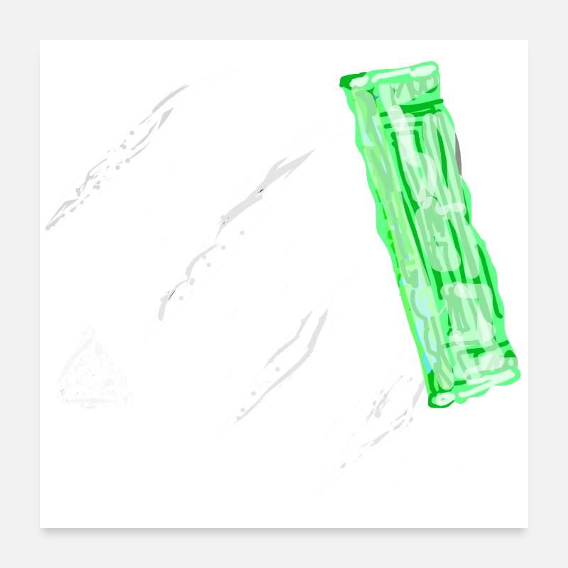 Ich konsumiere Poster 60x60 cm