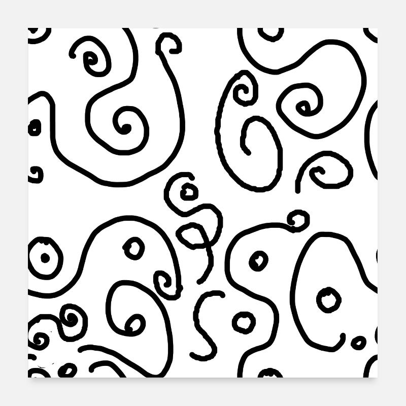 abstract art, joy Poster 24" x 24" (60x60 cm)