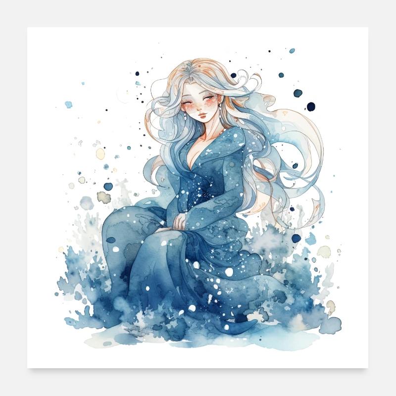 wunderbare Winter EisKönigin Poster 60x60 cm