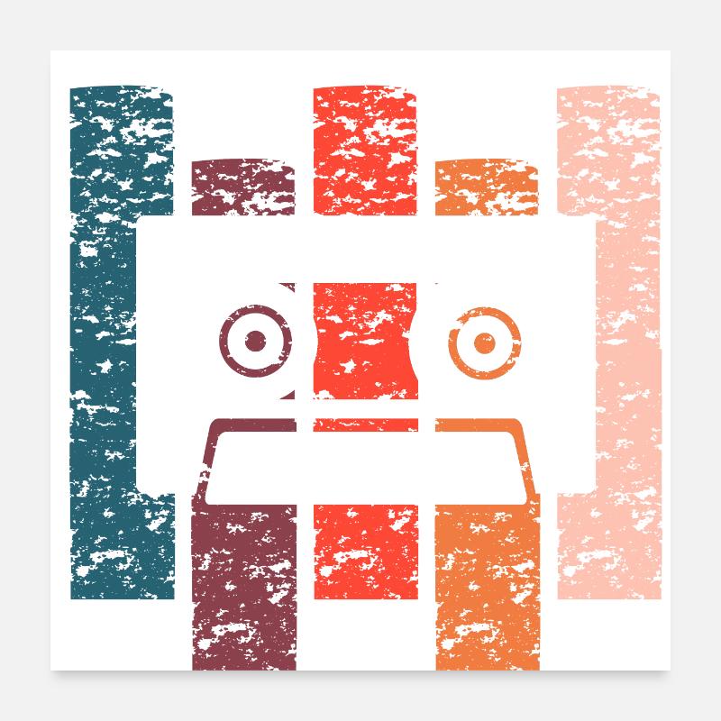 Cassette cadeau Vintage Poster 60 x 60 cm