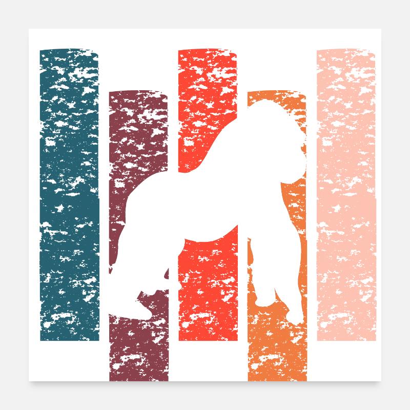 Gorilla gift Vintage Poster 24" x 24" (60x60 cm)