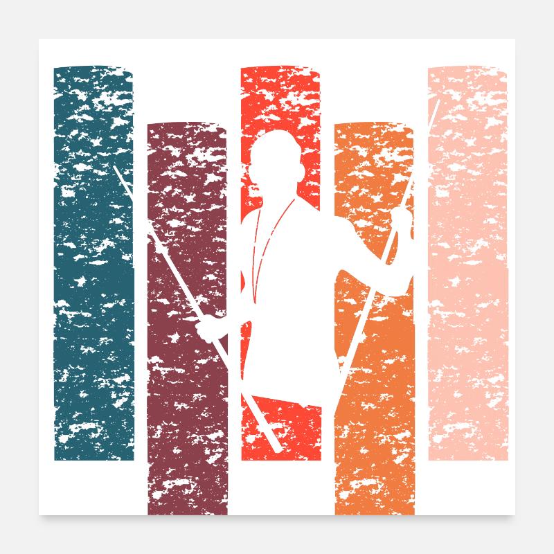 Billardgeschenk Vintage Poster 60x60 cm