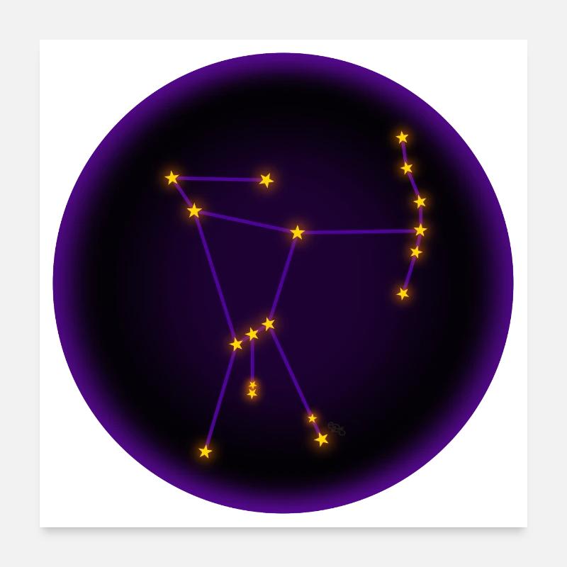 Orion en archer Poster 60 x 60 cm
