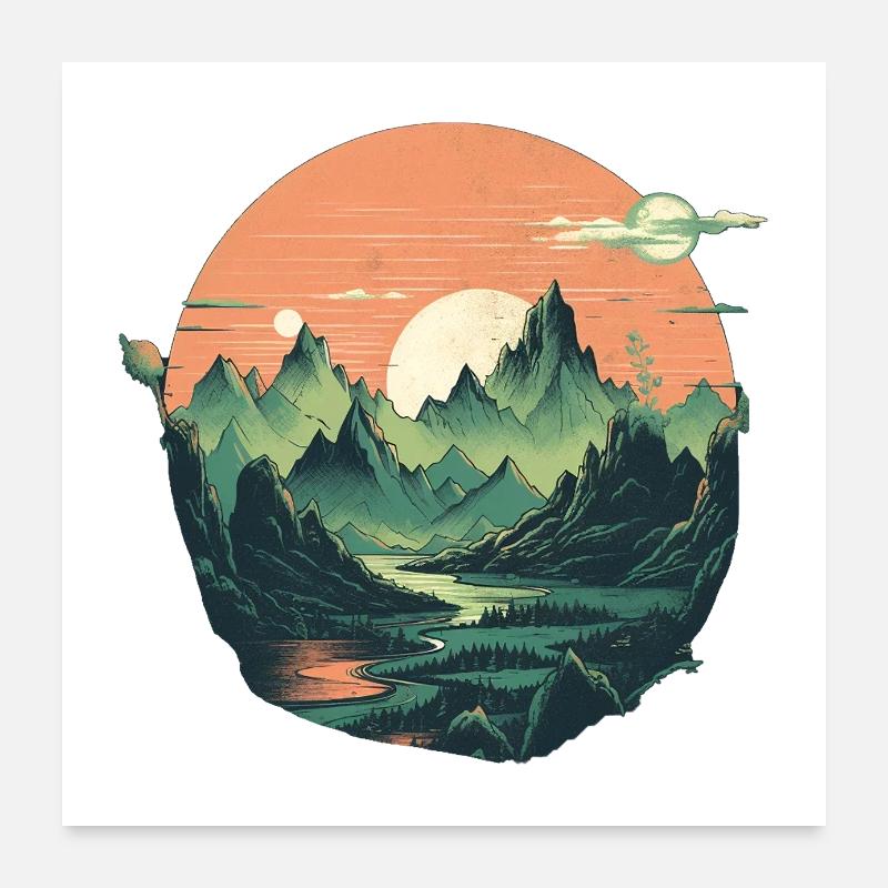 Landscape Poster 24" x 24" (60x60 cm)