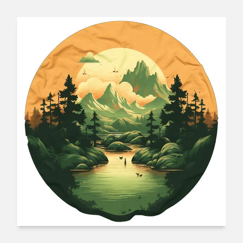 Landscape Poster 24" x 24" (60x60 cm)