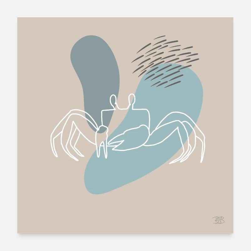 Crabe Poster 60 x 60 cm