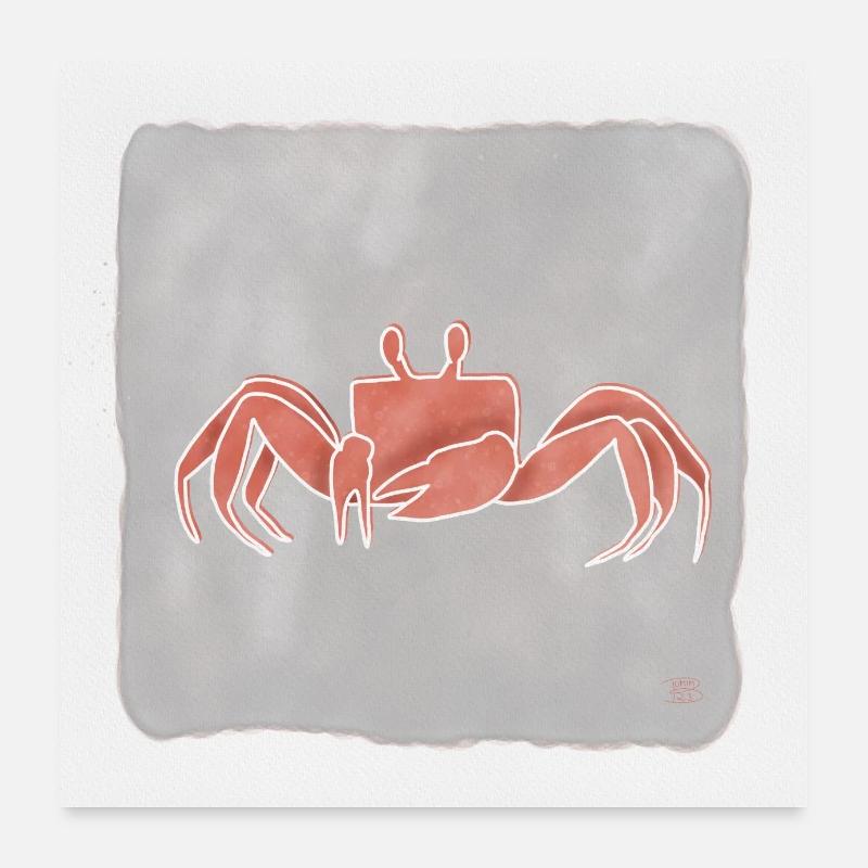 Crabe Poster 60 x 60 cm