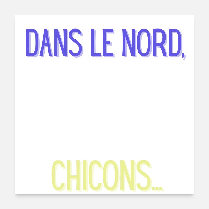 Dans le nord,on ne compte pas les moutons Poster 60 x 60 cm