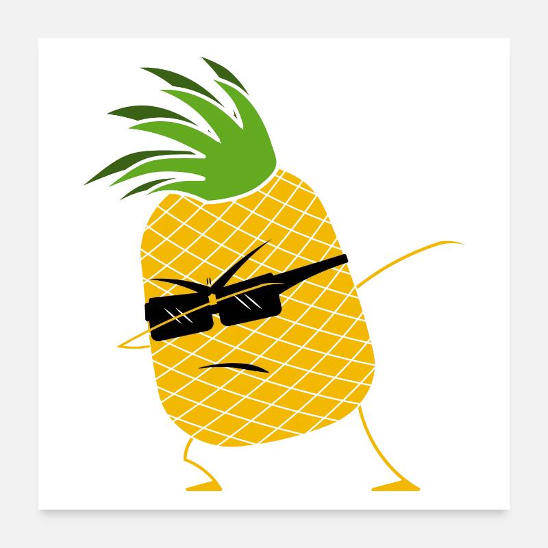 Pineapple Poster 24" x 24" (60x60 cm)