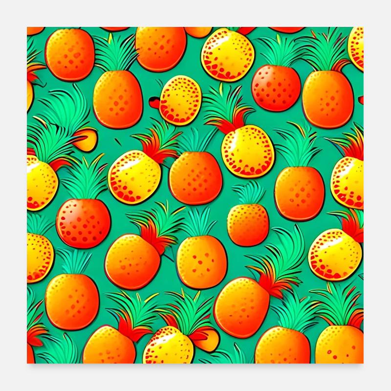 Paradis de l’ananas Poster 60 x 60 cm