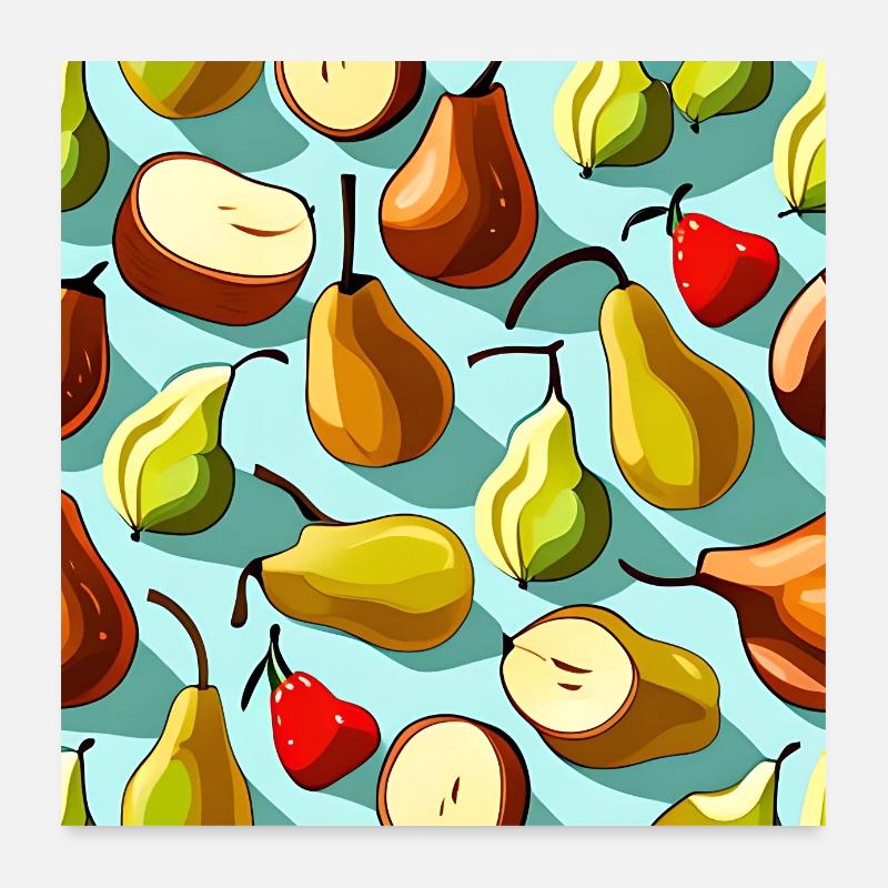 Pear Perfection Poster 24" x 24" (60x60 cm)
