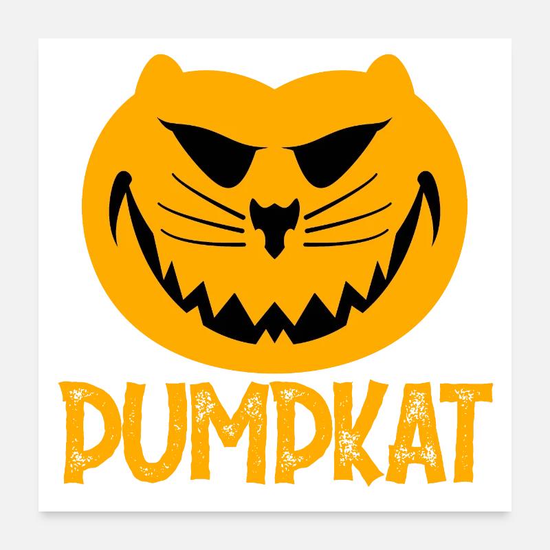 PUMPKAT Poster 60x60 cm