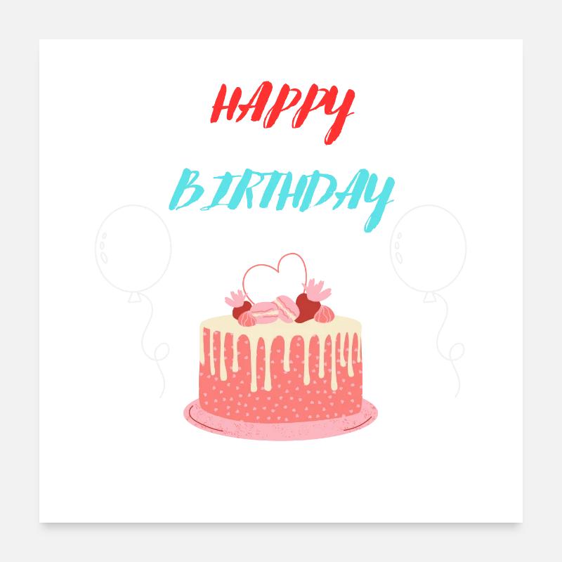 Birthday Poster 24" x 24" (60x60 cm)