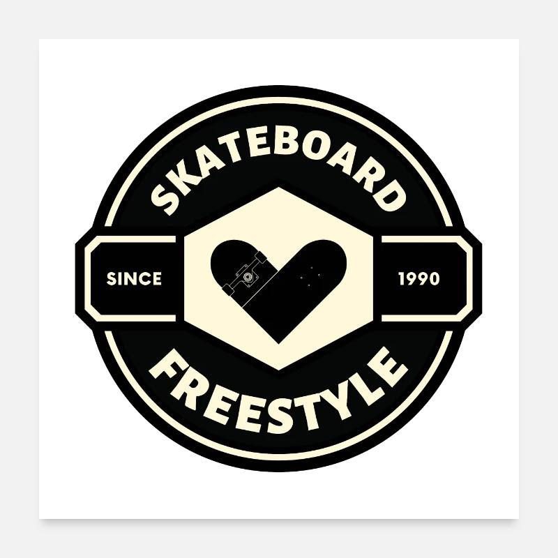 LOGO SKATEBOARD Poster 60x60 cm