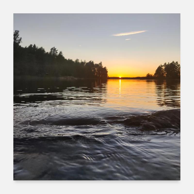 Mitternachtsbewegungen Poster 60x60 cm