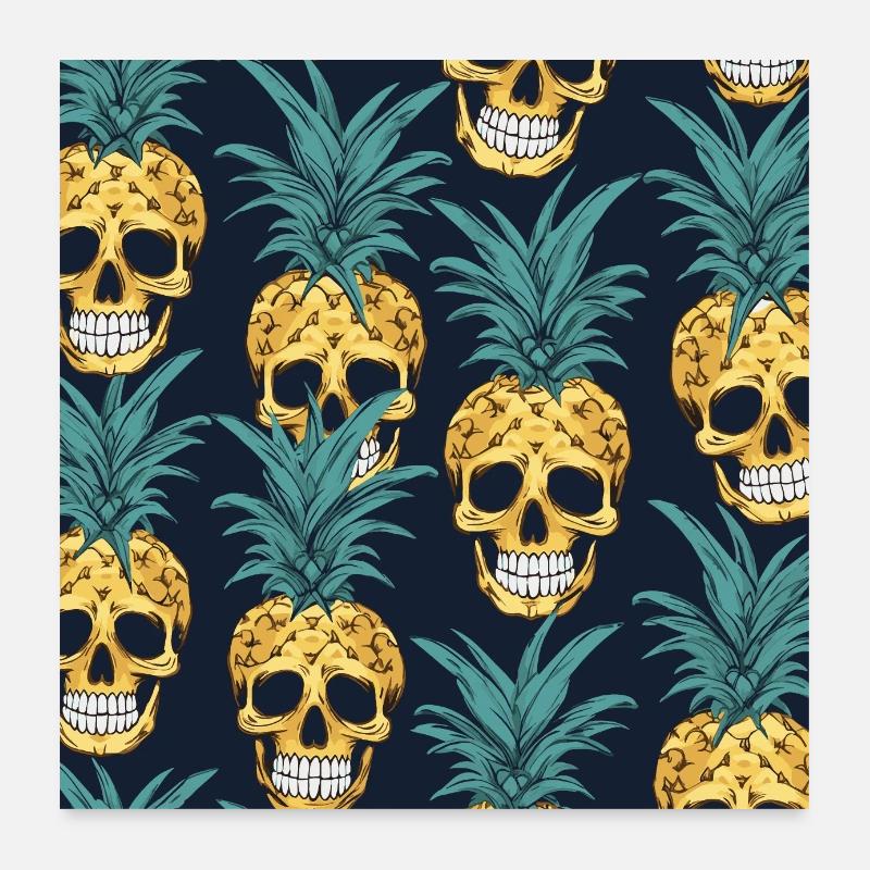 Drôles de punks à l’ananas Poster 60 x 60 cm