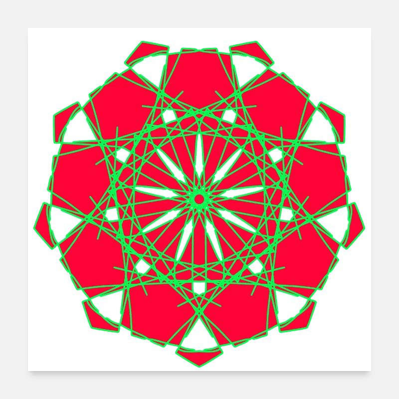 Modèle - Poster 60 x 60 cm - blanc