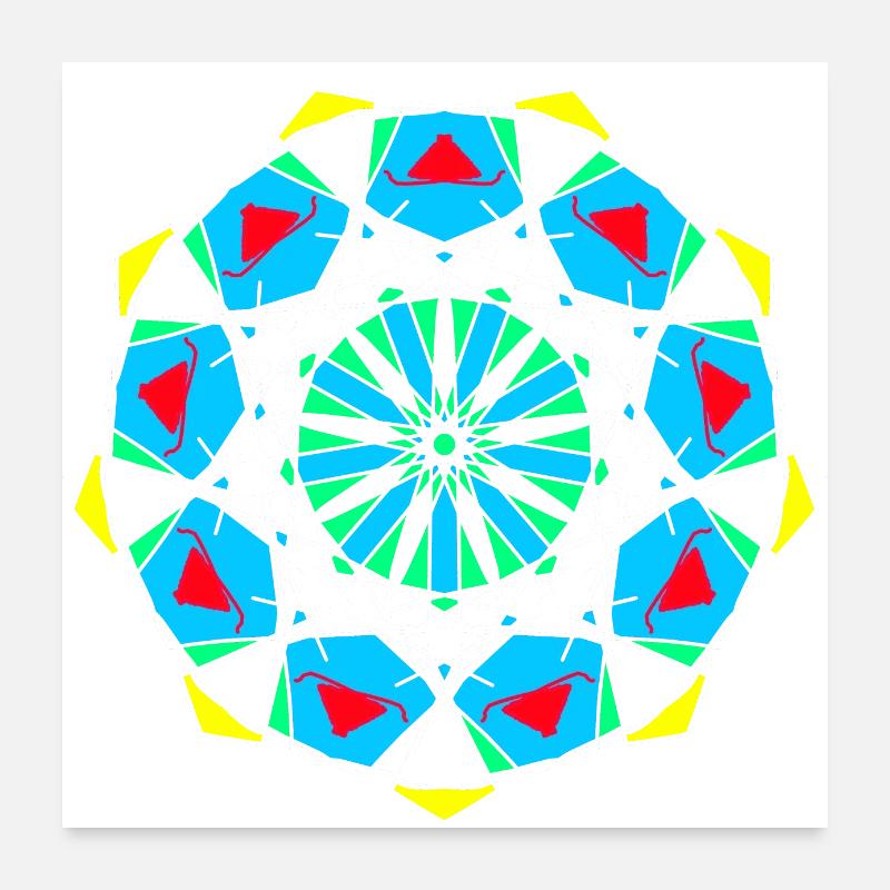 Muster Poster 60x60 cm