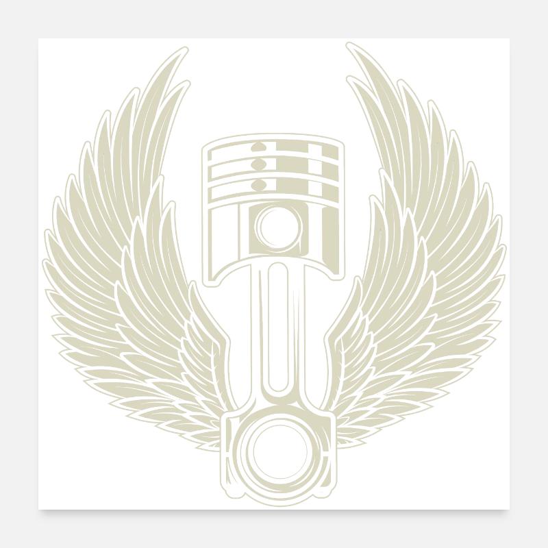 WED PISTON Poster 24" x 24" (60x60 cm)