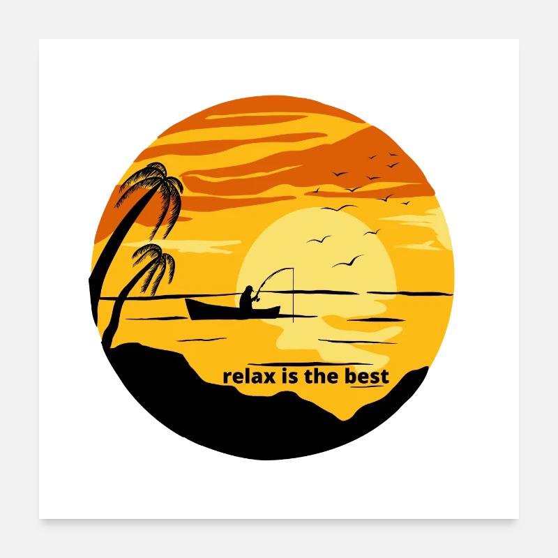 Best relaxation Poster 24" x 24" (60x60 cm)
