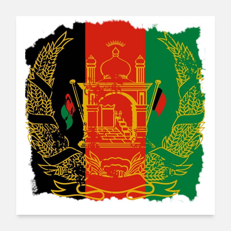 Afghanistan Poster 60 x 60 cm