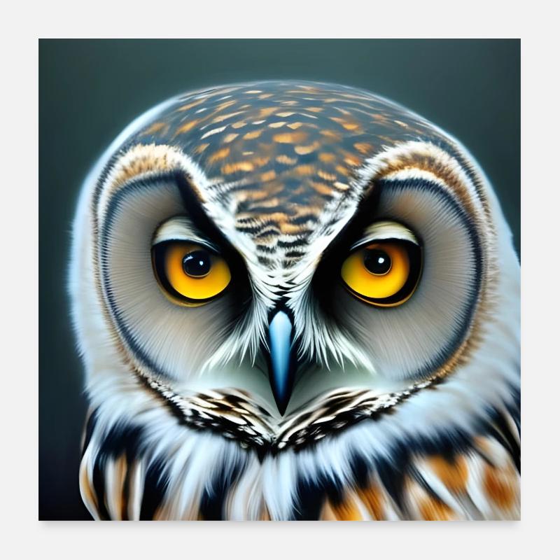 Owl Poster 24" x 24" (60x60 cm)