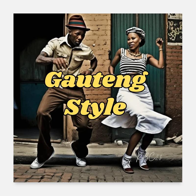Gauteng-Stil Poster 60x60 cm
