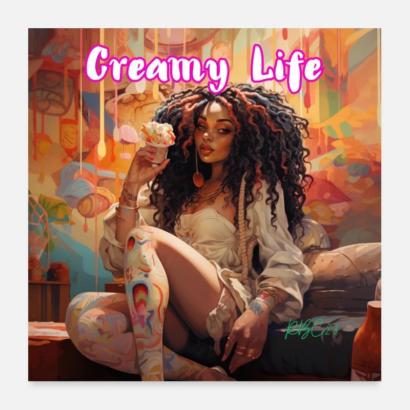 Creamy Life Poster 60 x 60 cm
