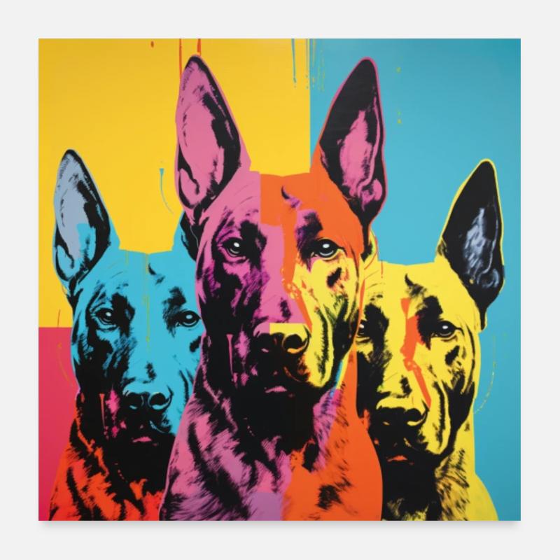 Berger Belge - POP ART Poster 60 x 60 cm