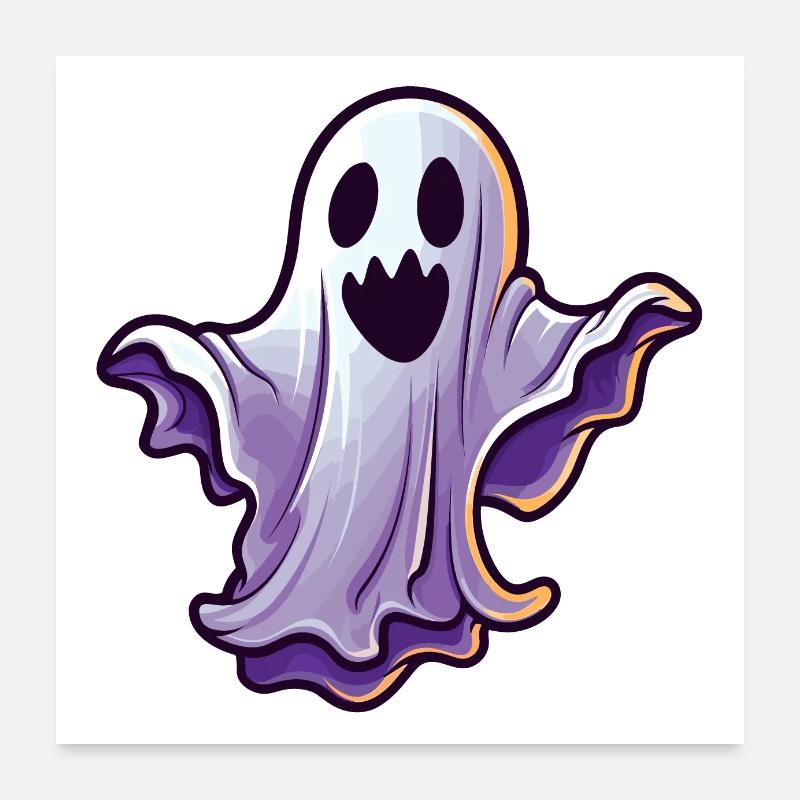 Halloween Ghost Clipart Poster 60 x 60 cm