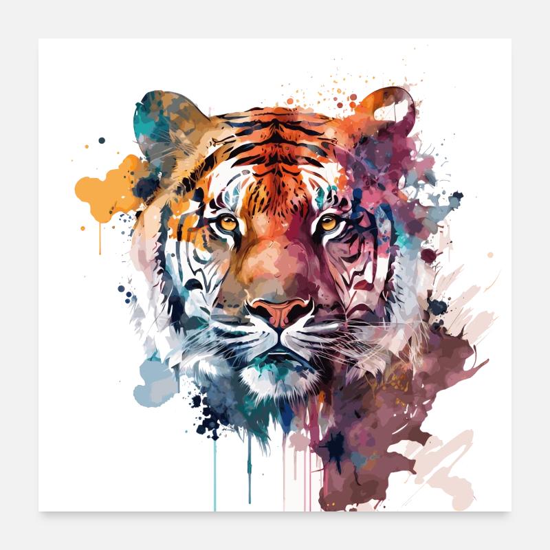 tiger Poster 24" x 24" (60x60 cm)