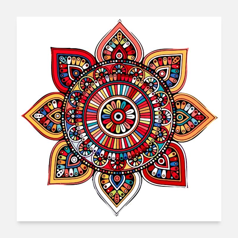Mandala Poster 24" x 24" (60x60 cm)