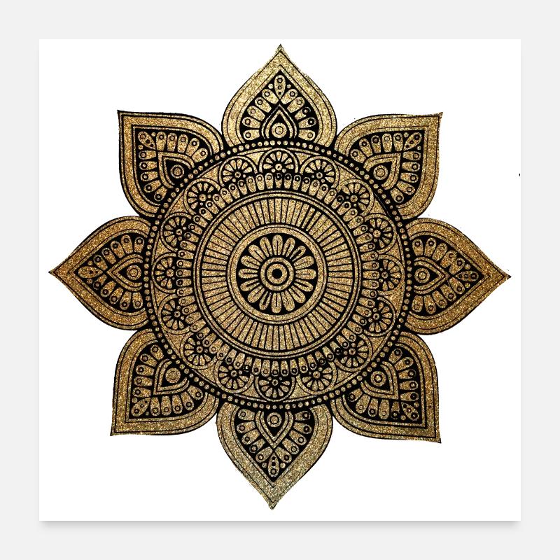 Mandala Poster 60 x 60 cm